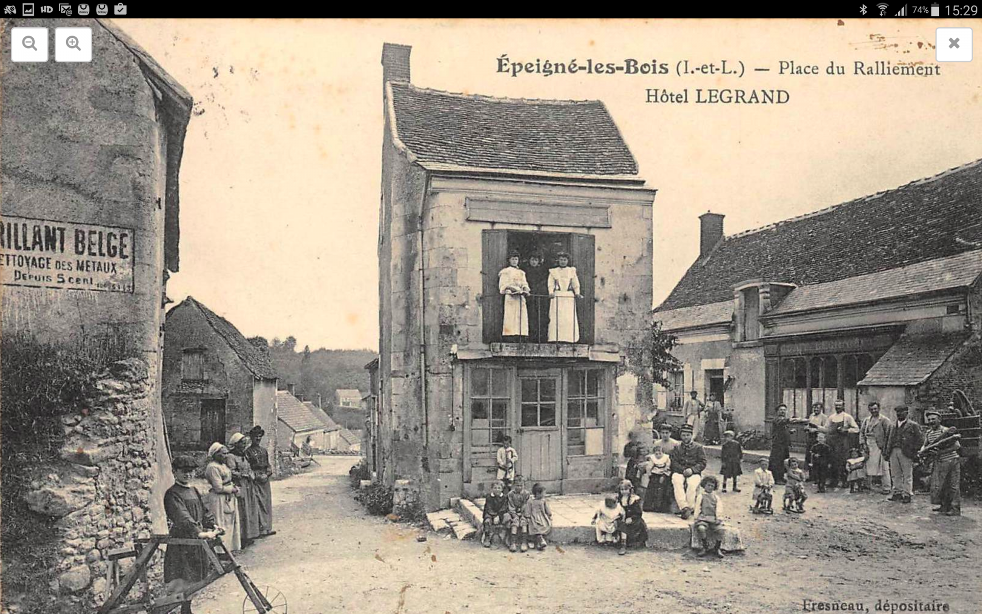 L'hôtel d'Epeigné vers 1910
